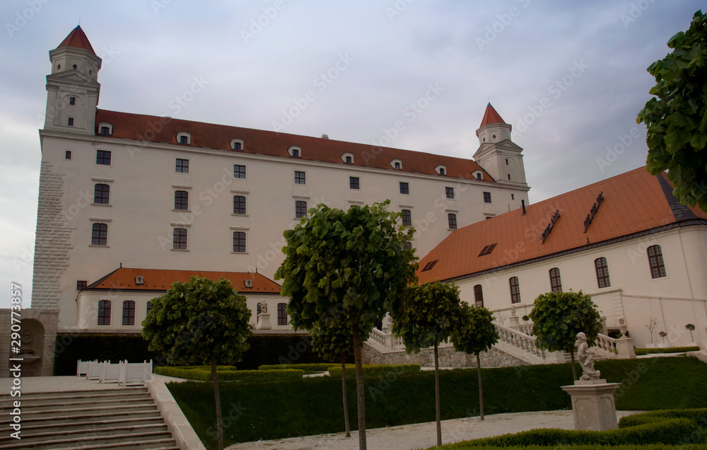 Castle in Bratislava. Slovakia in the summer.