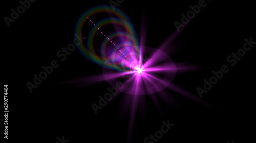 Bright Magenta Lens Flare © cplani