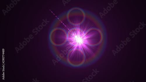 Bright Magenta Lens Flare