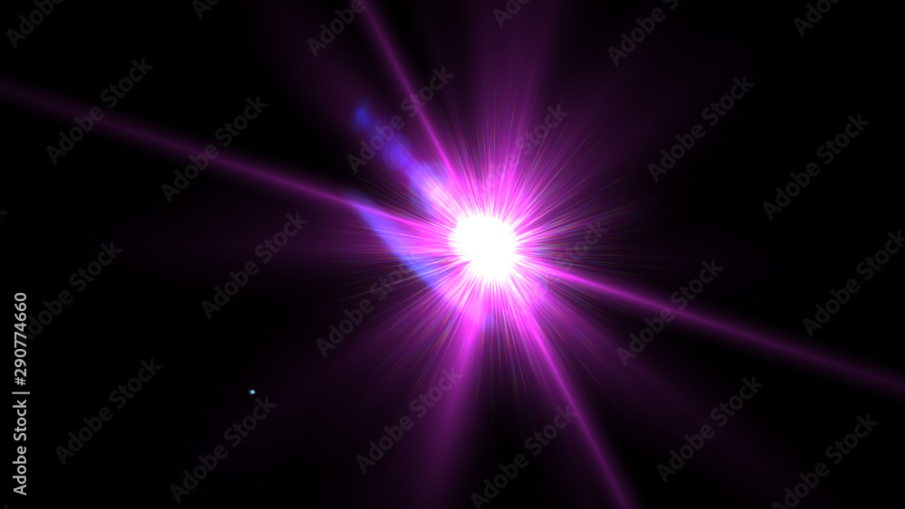 Bright Magenta Lens Flare Bright Magenta Lens Flare