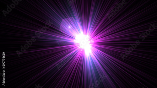 Bright Magenta Lens Flare