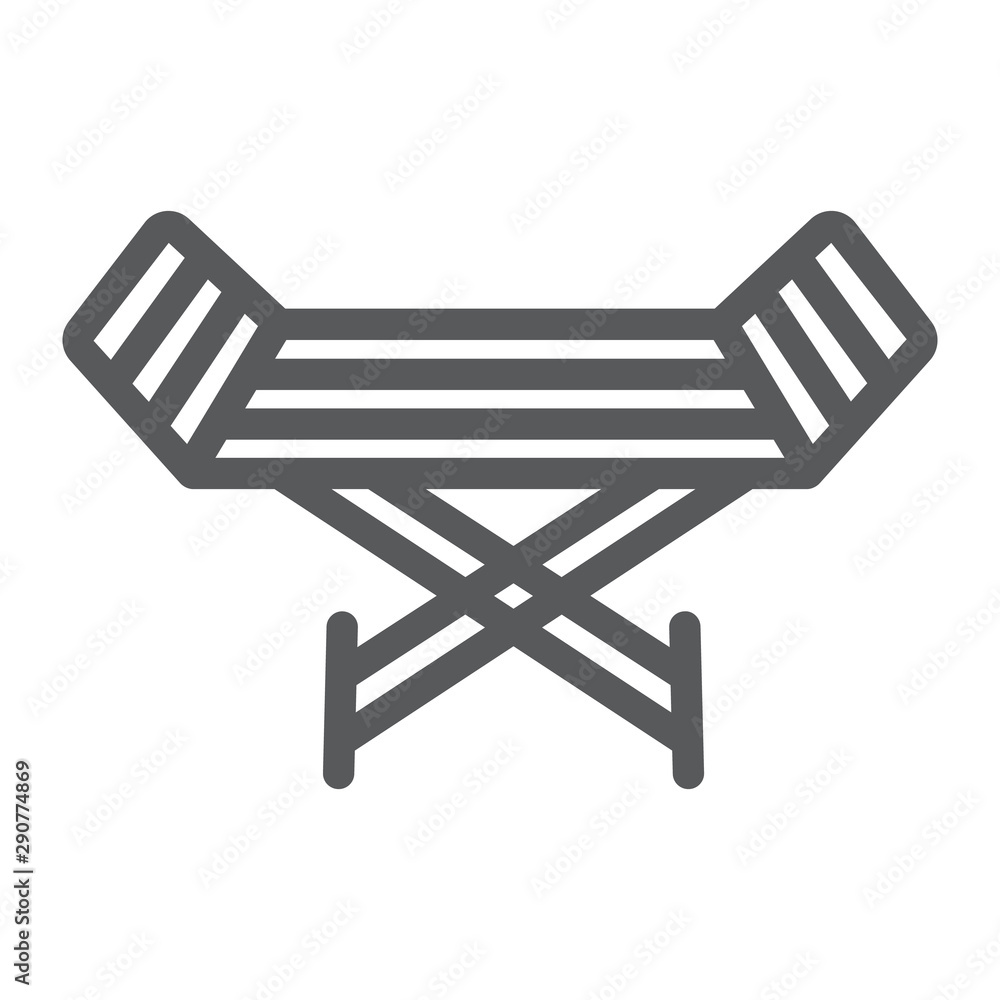 Metal clothes dryer line icon, laundry and housekeeping, rack dryer sign, vector graphics, a linear pattern on a white background. Metal clothes dryer line icon, laundry and housekeeping, rack dryer sign, vector graphics, a linear pattern on a white background.
