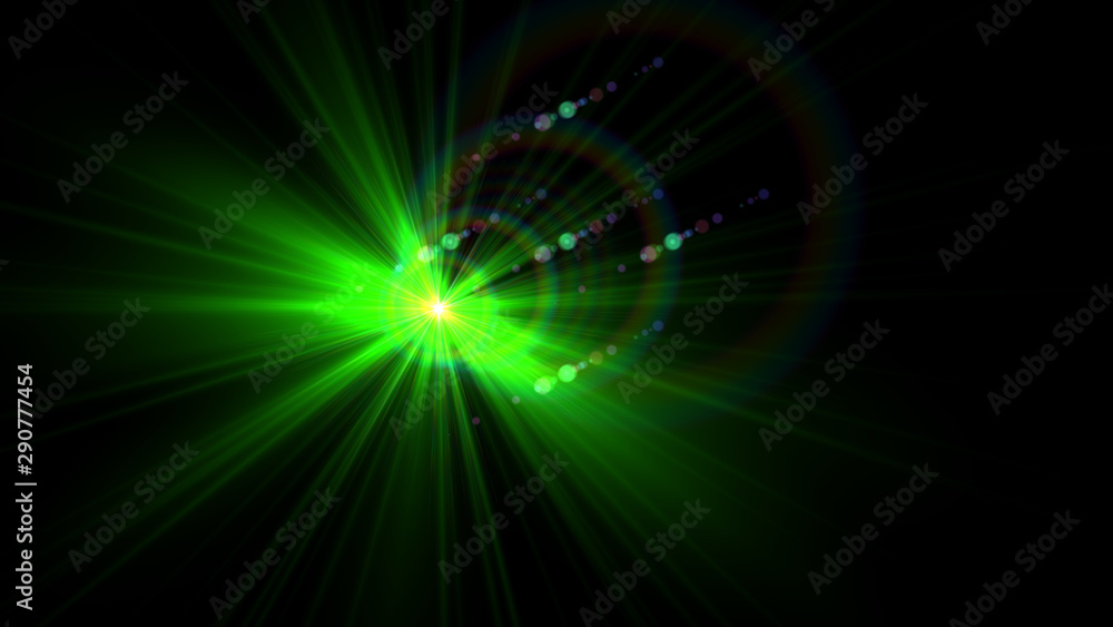 Bright Green Lens Flare Bright Green Lens Flare