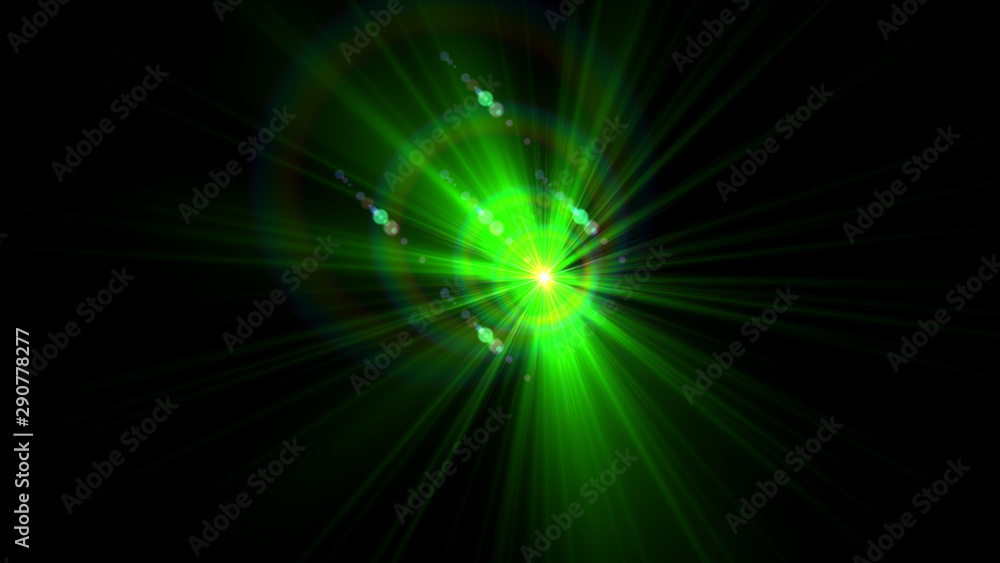 Bright Green Lens Flare Bright Green Lens Flare