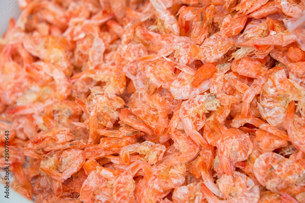 dried shrimp or dried salted prawn background, seafood background dried shrimp or dried salted prawn background, seafood background
