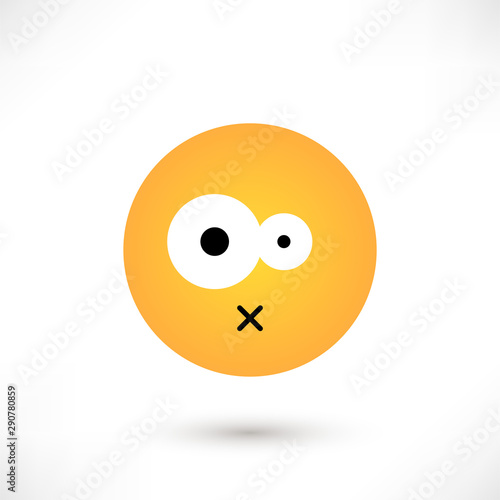 Disgust emoticon round
