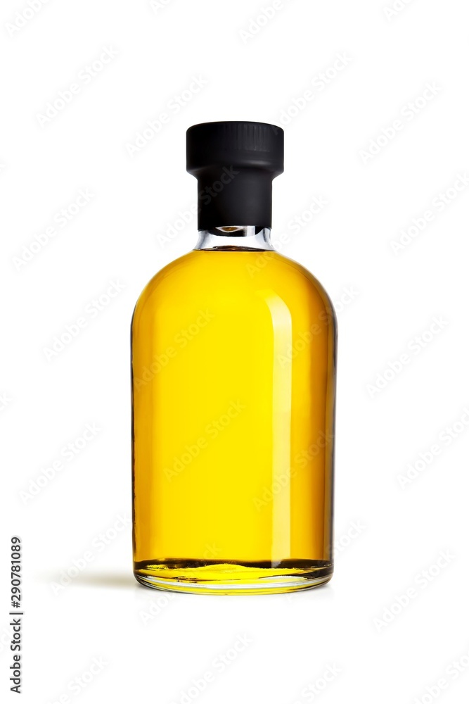 Olive or sunflower oil package design on white background, 3d illustration Olive or sunflower oil package design on white background, 3d illustration