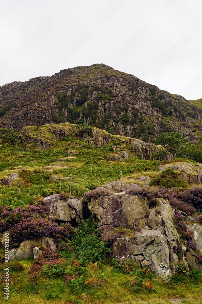 Mountain Range in Snowdonia National Park Wales UK Mountain Range in Snowdonia National Park Wales UK