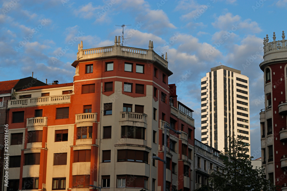 Buildings in a neighborhood of Bilbao