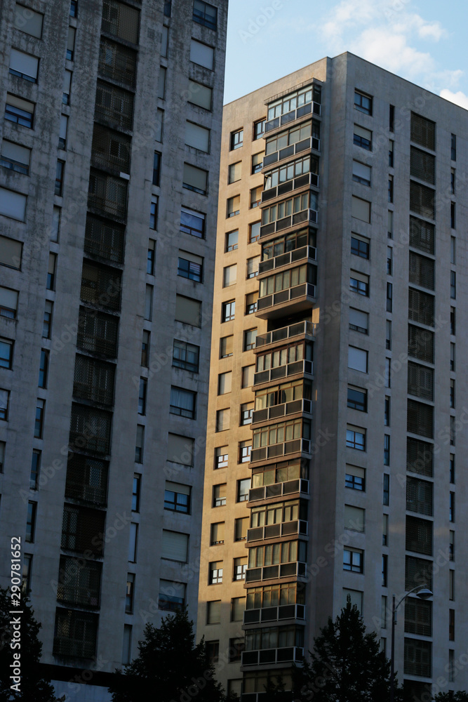 Buildings in a neighborhood of Bilbao