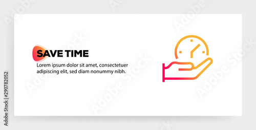 SAVE TIME ICON CONCEPT