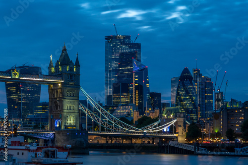 Tower Bridge at twilight in London
