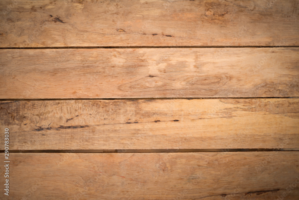 Fototapeta premium Big brown wood plank wall texture background