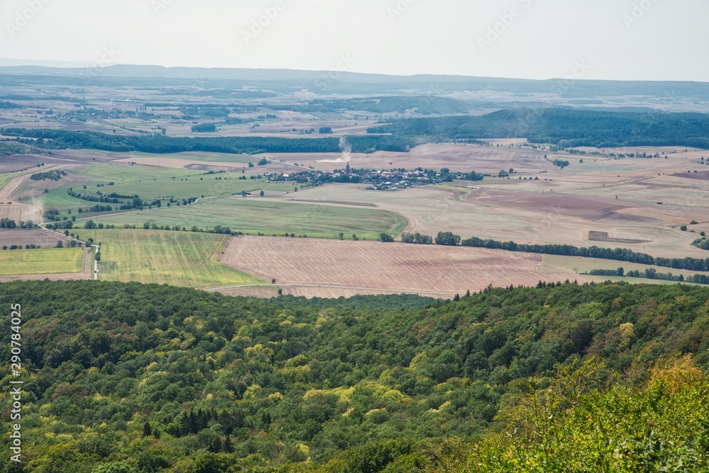 Blick vom Großen Gleichberg in Thüringen Deutschland