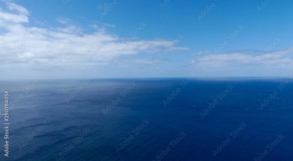 Horizon with sea and a blue sky