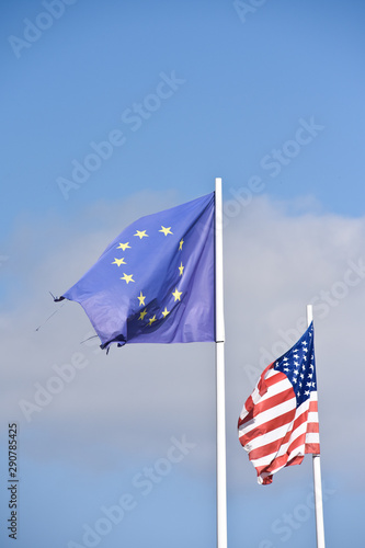 Etats Unis USA americain europe drapeau