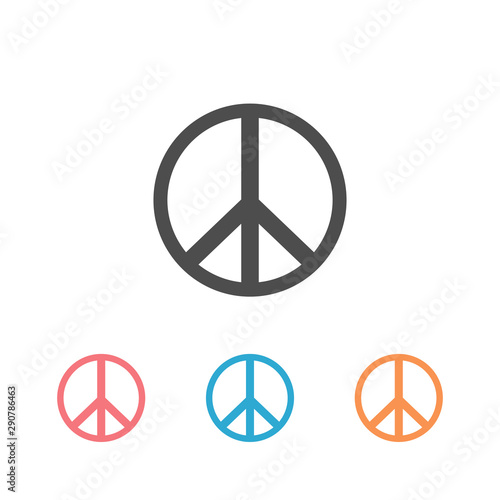 Peace icon set. sign vector