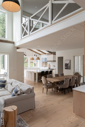 Interior of a suburban country home