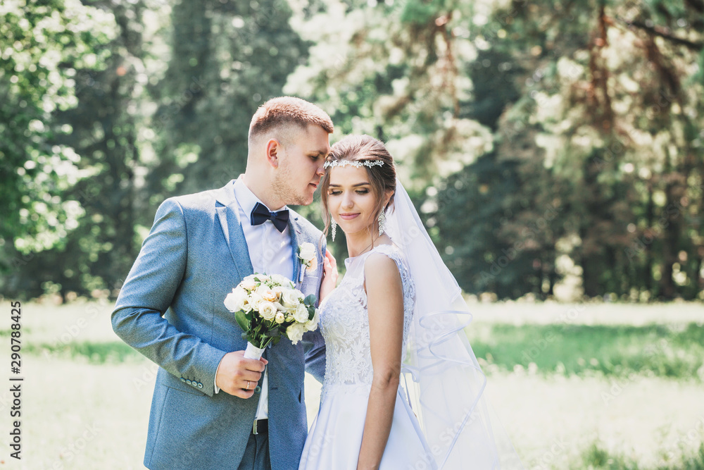 Beautiful romantic couple in the meadow Beautiful romantic couple in the meadow