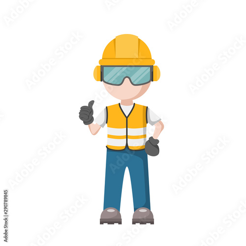 Vector design of personal protective equipment for work. Occupational Health and Safety