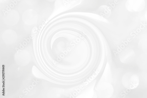 White marble texture with a spiral pattern for packaging in a modern style. Beautiful circle pattern with divorces and wavy lines in gray tones for wallpaper and screen saver, space modern theme.