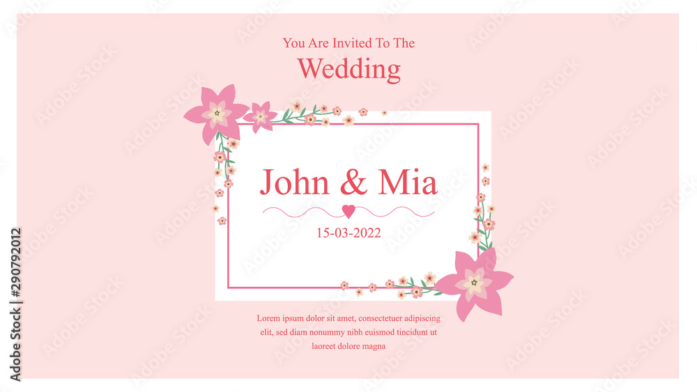 Wedding invitation Card