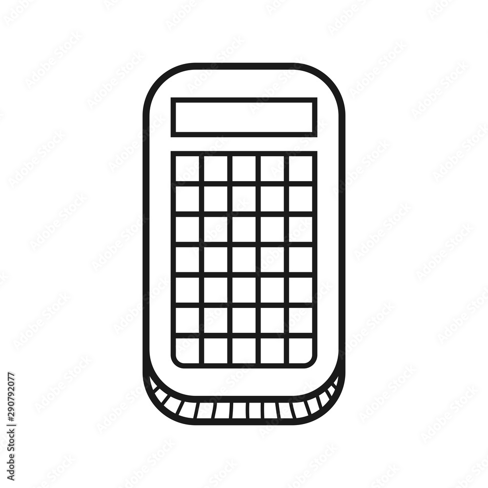 Hand drawn Calculator isolated on a white. Sketch. Vector illustration. Hand drawn Calculator isolated on a white. Sketch. Vector illustration.