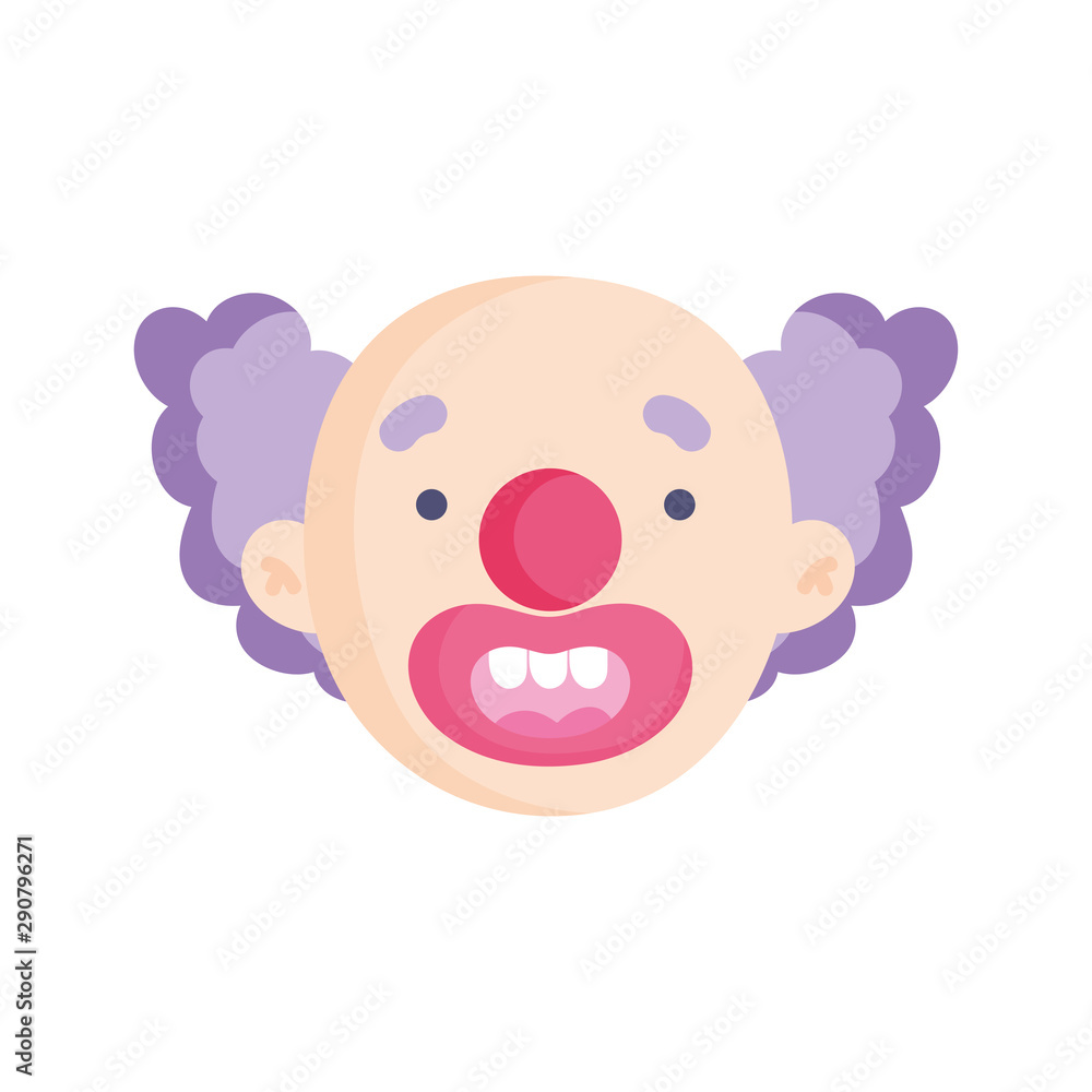 clown face icon trick or treat happy halloween clown face icon trick or treat happy halloween