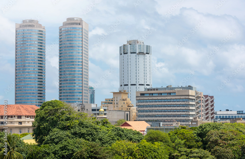 Colombo city skyline, Sri Lanka