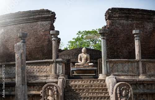 Ruins of the historical city of Polonnaruwa, Sri Lanka photo