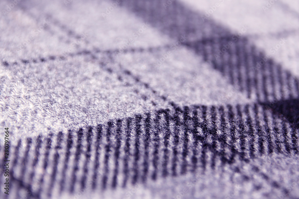 sample of thick checked and striped fabric, fabric texture, close-up, copy space, macro photo sample of thick checked and striped fabric, fabric texture, close-up, copy space, macro photo