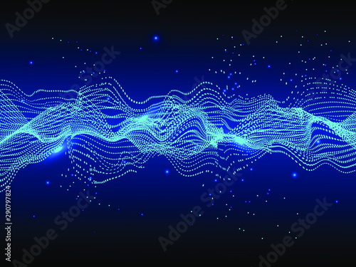 EPS 10 vector. Futuristic colorful background. Backdrop with lines and waves.