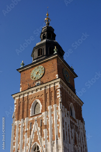 tower of Town Hall in Krakow's  center  photo