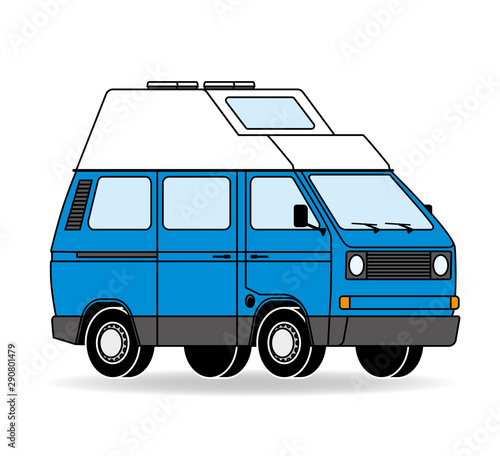 Campingbus Silhouette