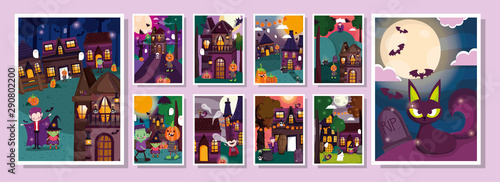 frame photos celebration memories trick or treat happy halloween