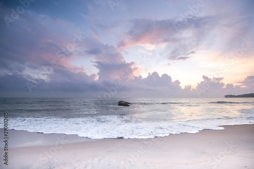 Beautiful beach landscape in Sri Lanka photo