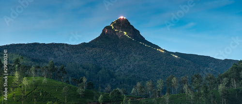 Obraz na płótnie Sri Pada, Adam's peak in Sri Lanka w salonie