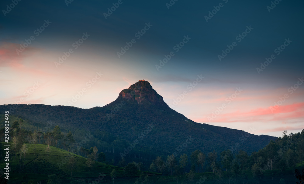 Sri Pada, Adam's peak in Sri Lanka