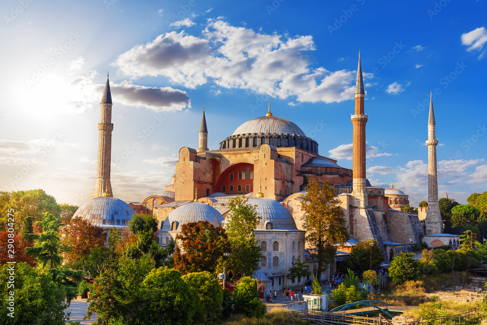 Famous Hagia Sophia Mosque in Istanbul, Turkey