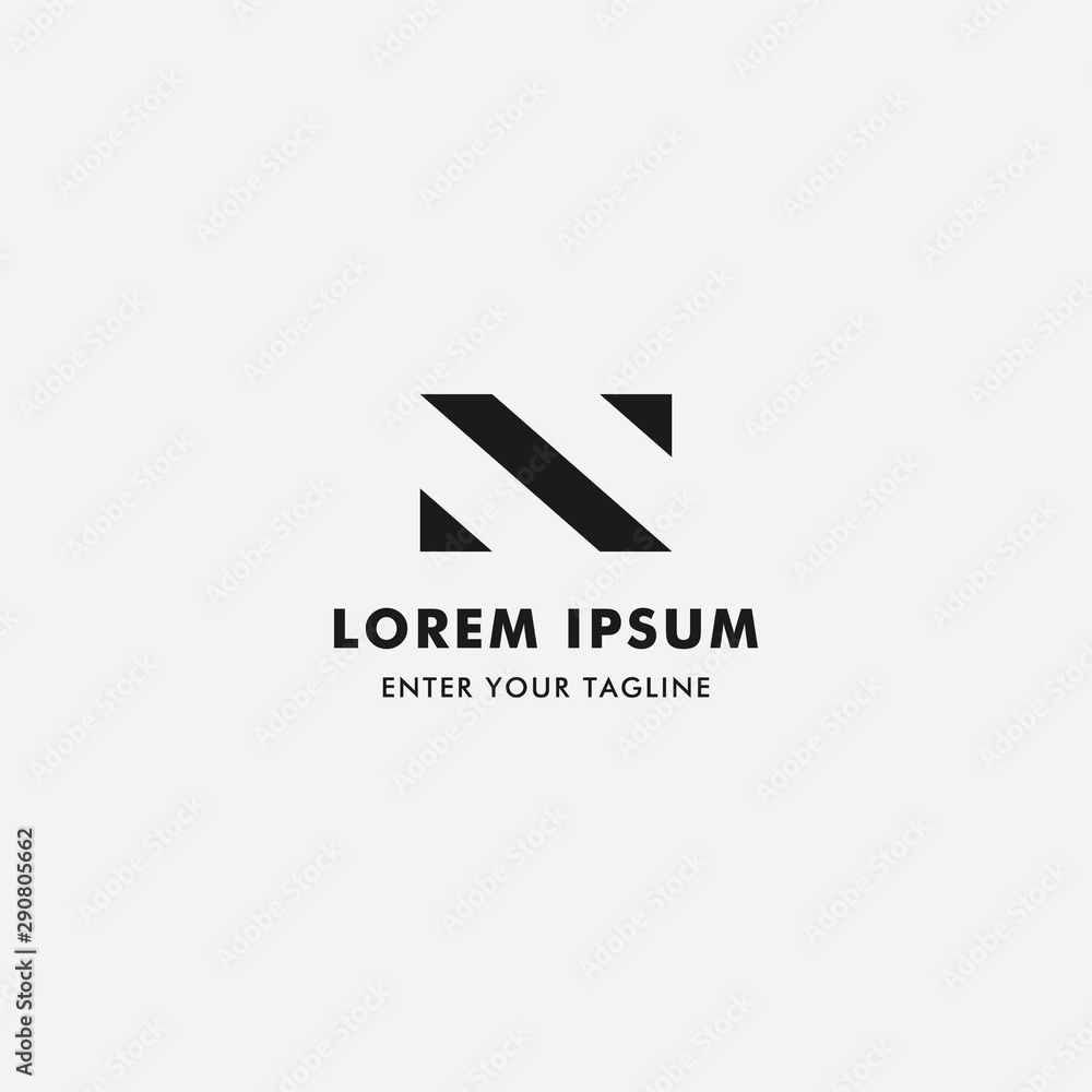 Logo Letter N Simple Premium design, Concept Letter N Monogram. Logo Letter N Simple Premium design, Concept Letter N Monogram.