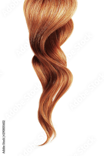 Henna hair, isolated on white background