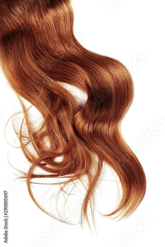 Henna hair straightening isolated on white background