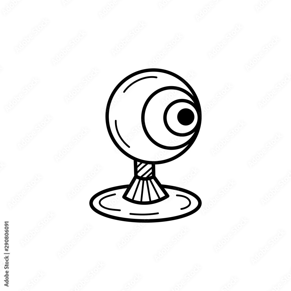 Webcam Vector Drawing Isolated Hand Drawn Stock Vector (Royalty Free)  2320886685 | Shutterstock