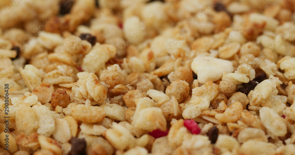 Stack of oat cereal breakfast Stack of oat cereal breakfast
