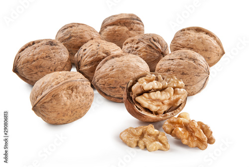 walnut isolated on the white background Noci Noci di Sorrento