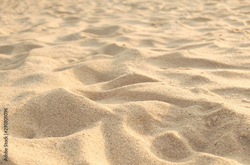 Texture of sand hills close up on the shore.