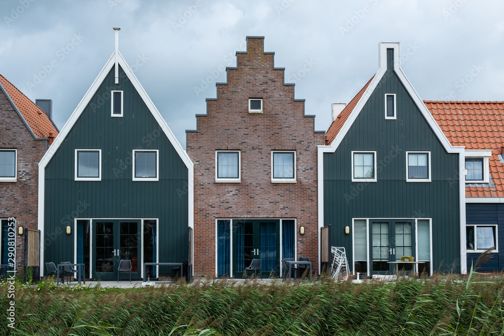 Case tipiche a Volendam in Olanda Case tipiche a Volendam in Olanda
