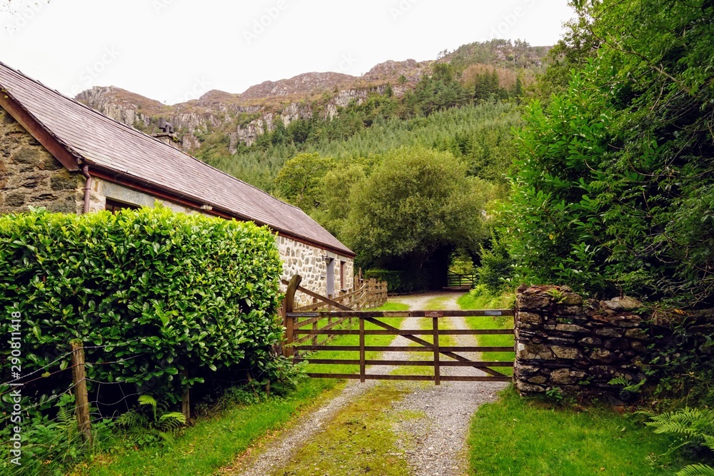Country House and Driveway Gate in the UK Country House and Driveway Gate in the UK