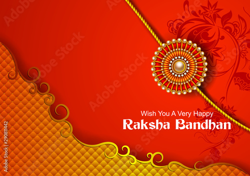 easy to edit vector illustration of Rakhi background for Indian festival Raksha bandhan celebration