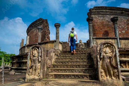 Ruins of the historical city of Polonnaruwa, Sri Lanka photo